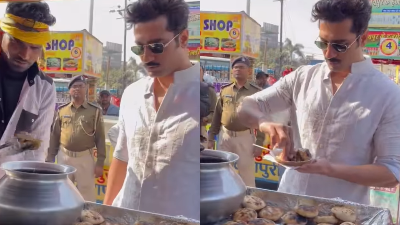 Vicky Kaushal's Foodie Mode On! Chhaava Actor Enjoys Bihar's Famous Litti-Chokha From Street Vendor. WATCH