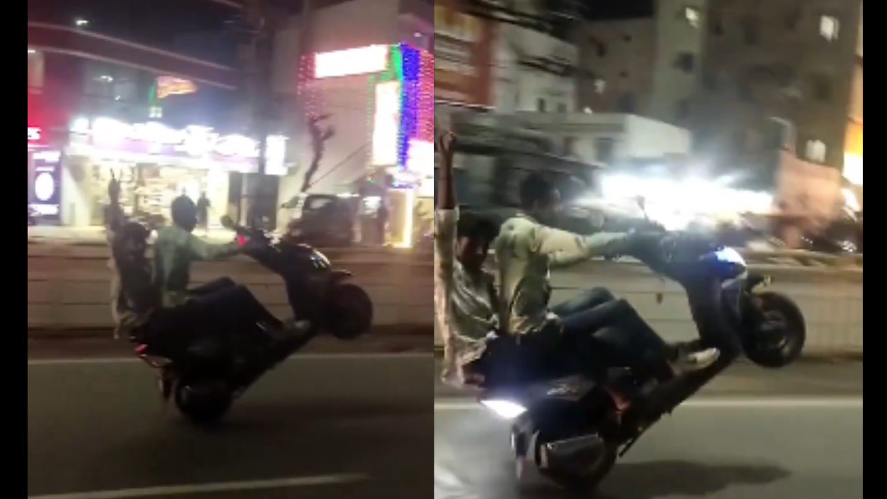 Bengaluru Police arrests man for stunts on road. Bengaluru Police arrests man for stunts on road.