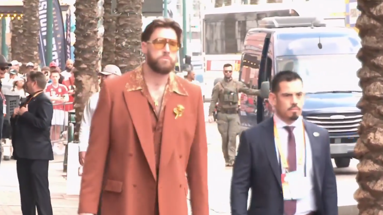 Travis Kelce Super Bowl Outfit What Chiefs Star Wore For Potential Last Game WATCH Times Now