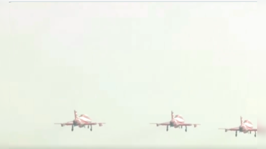 Aero India 2025 Surya Kiran Aerobatic Teams BAE Hawk Mk 132 Takes Off Aero India 2025 Surya Kiran Aerobatic Teams BAE Hawk Mk 132 Takes Off