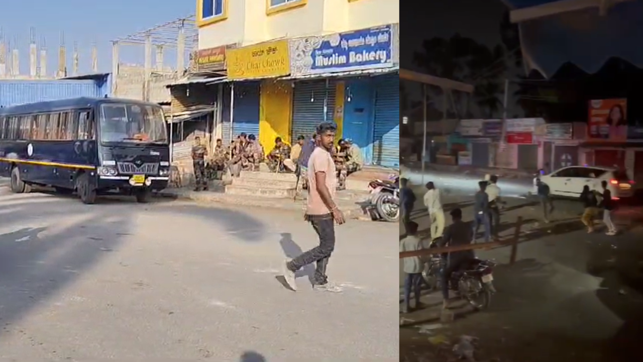 tensions mysuru over morphed pic of rahul gandhi arvind kejriwal akhilesh yadav 6 cops injured in stones pelting