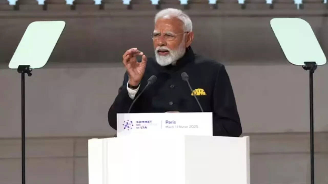 'ai's most feared disruption is job loss...': pm modi at paris summit