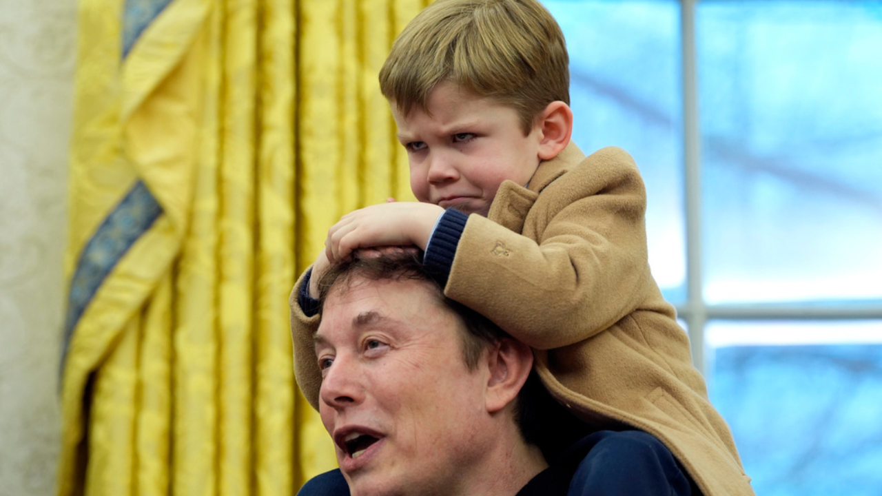 elon musk's son x æ a-xii steals the show on oval office white house debut | videos