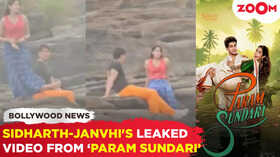 Janhvi Kapoor and Sidharth Malhotras ROMANTIC moment from Param Sundari sets in a LEAKED video Janhvi Kapoor and Sidharth Malhotras ROMANTIC moment from Param Sundari sets in a LEAKED video