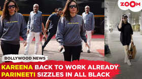 Kareena RESUMES work after Saifs Stabbing incident Parineeti SLAYS in all-Black outfit at airport Kareena RESUMES work after Saifs Stabbing incident Parineeti SLAYS in all-Black outfit at airport
