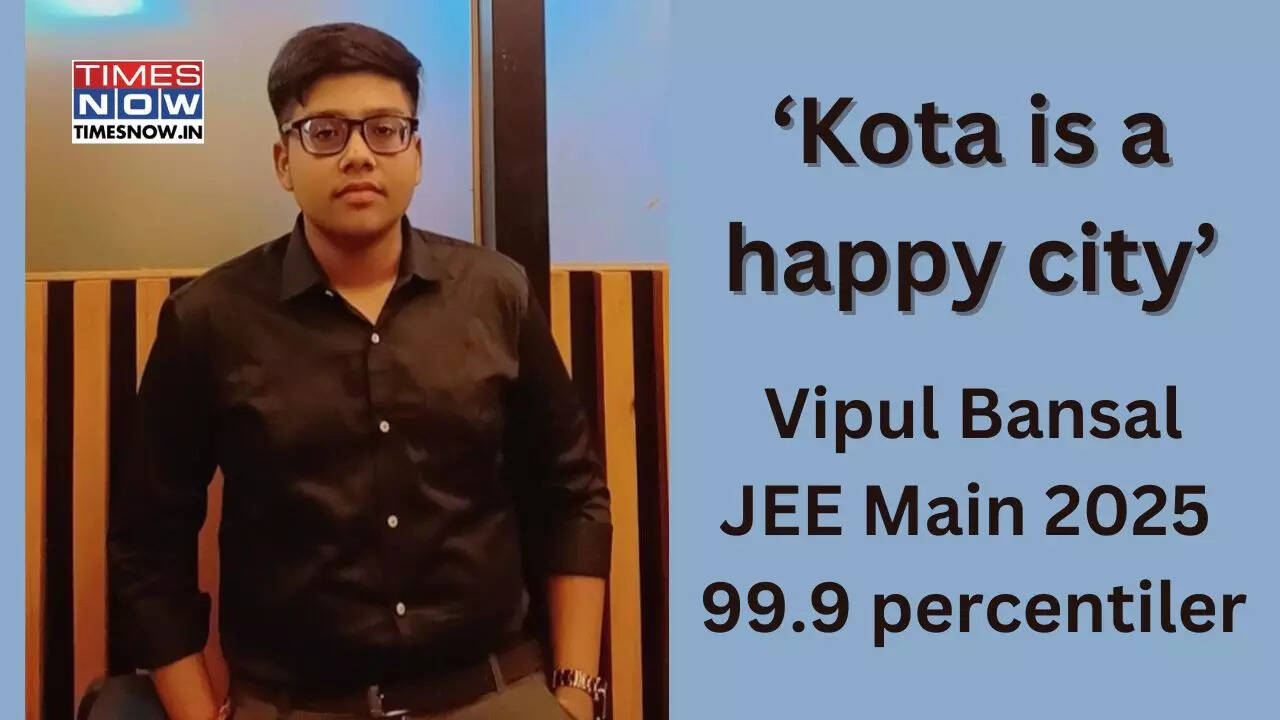jee main 2025 result: kota coaching centres more helpful than cbse schools,' says 99.9 percentiler topper haryana
