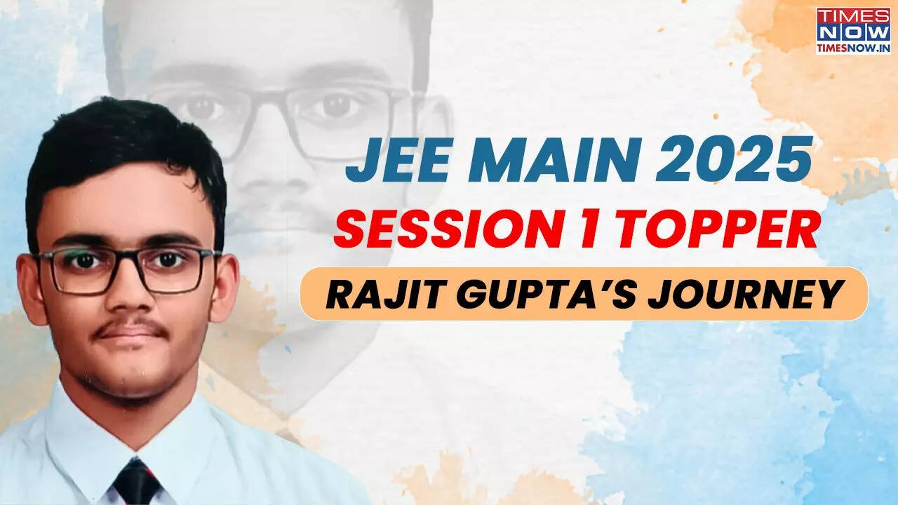 jee main 2025 topper rajit gupta success story kota iit bombay cse cbse board exam 2025