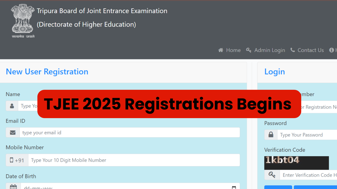 tjee 2025 registrations begins at tbjee.nic.in, know steps to register