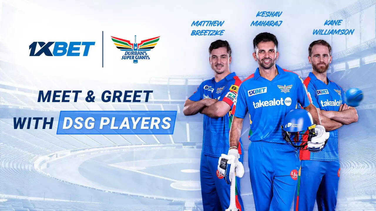 live meet & greet with keshav maharaj, matthew breetzke, and kane williamson from durban’s super giants