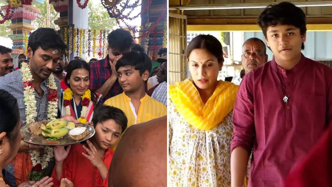  தனுஷ் படம் வெளியாகும் நேரத்தில் மகனுடன் திருப்பதி கோயிலில் தரிசனம் செய்த ஐஸ்வர்யா ரஜினிகாந்த்! 