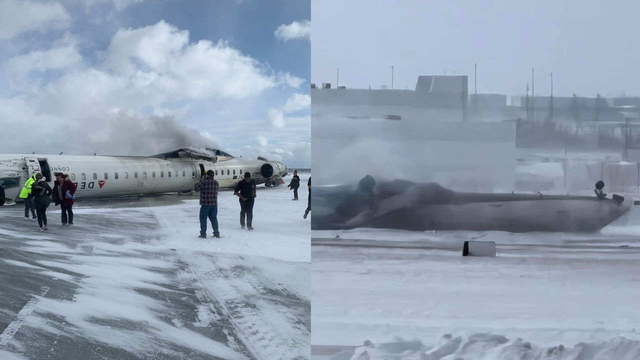 Delta Toronto Crash Minnesota Plane Lost Wings Before Accident At