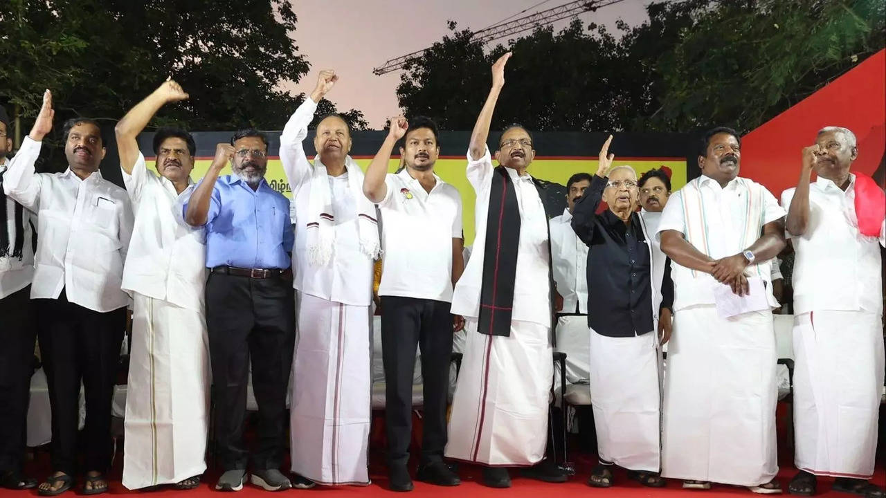 DMK NEP Protest