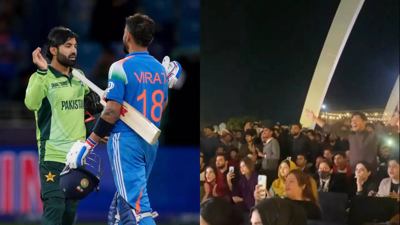 维拉特·科利（Virat Kohli）的世纪是在巴基斯坦庆祝的，板球表演没有限制：观看