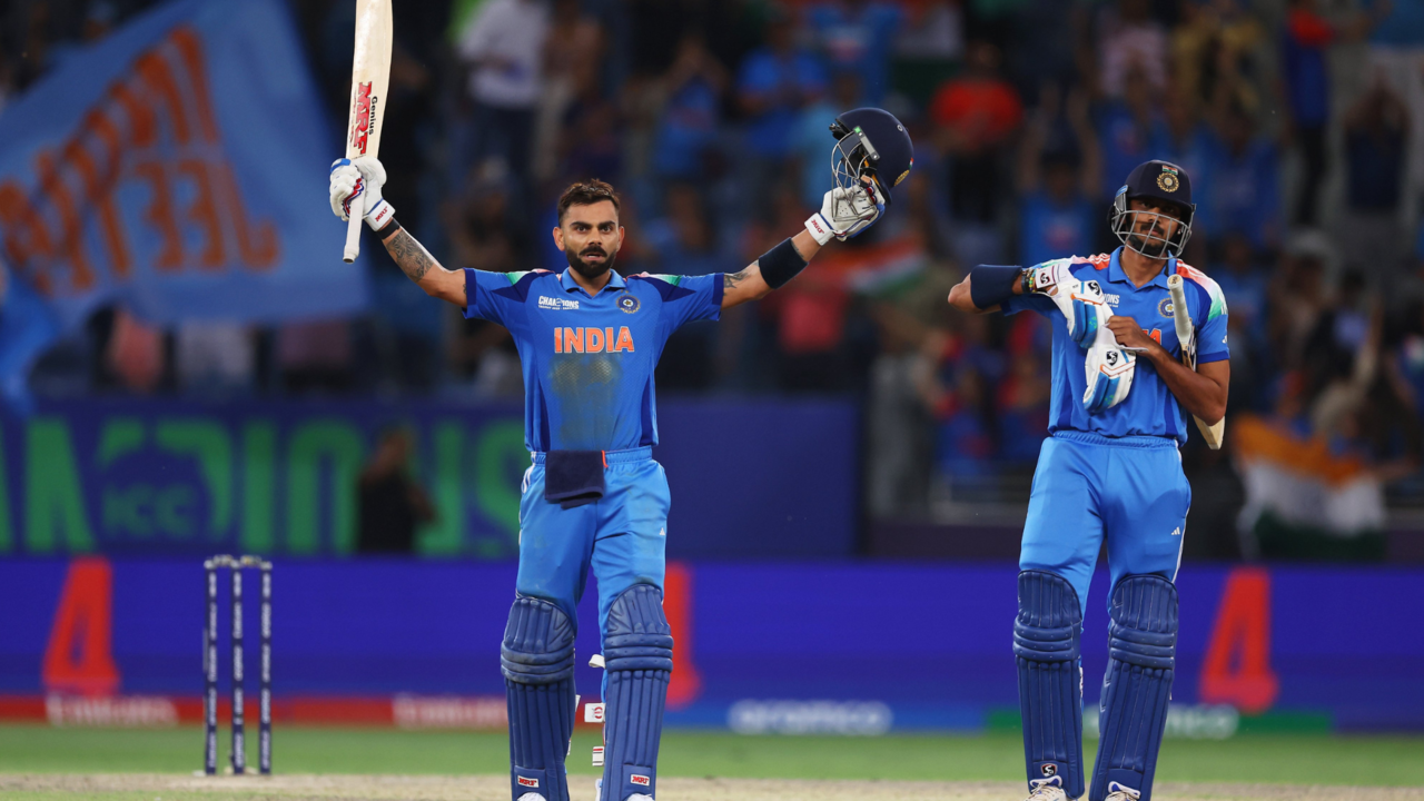 Virat Kohli's Century Celebration