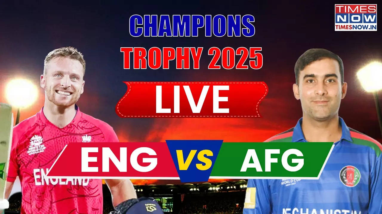 Afghanistan vs England Cricket Live Score, Champions Trophy 2025: Ibrahim Zadran Scores Historic Century; Powers AFG Past 300