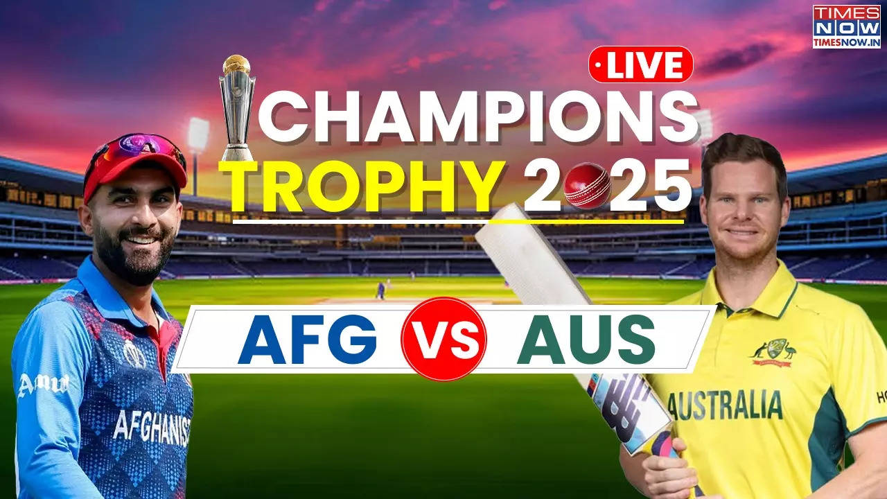 Afghanistan vs Australia | AFG vs AUS Live Score ICC Champions Trophy ...