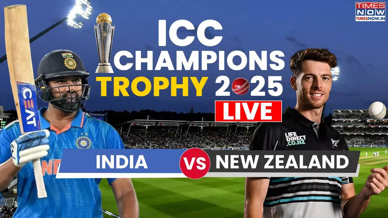 IND vs NZ Live Cricket Score, Champions Trophy 2025: Shreyas Iyer Falls Short of 100,  Hardik and KL Rahul Lead Recovery After IND Lose 5 Wickets