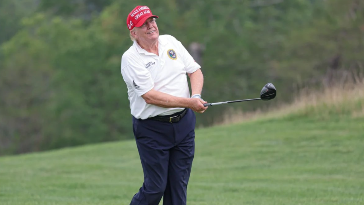 Trump’s ‘Dragging Leg’ In Viral Golf Video Sparks Health Concerns, Experts Weigh In