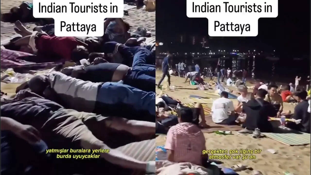 Viral videos show Indian tourists throwing Pattaya beach? Verification of facts