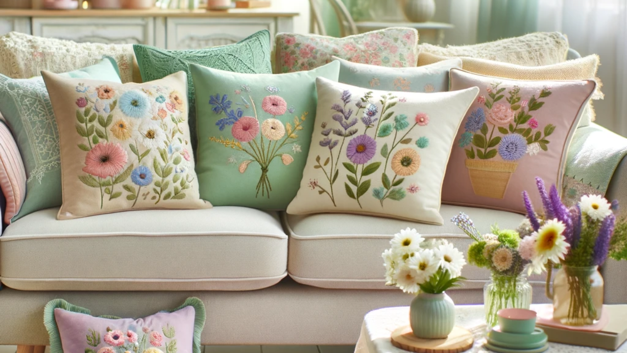 Cojines con temas de primavera para refrescar la decoración de su sala de estar Cojines con temas de primavera para refrescar la decoración de su sala de estar