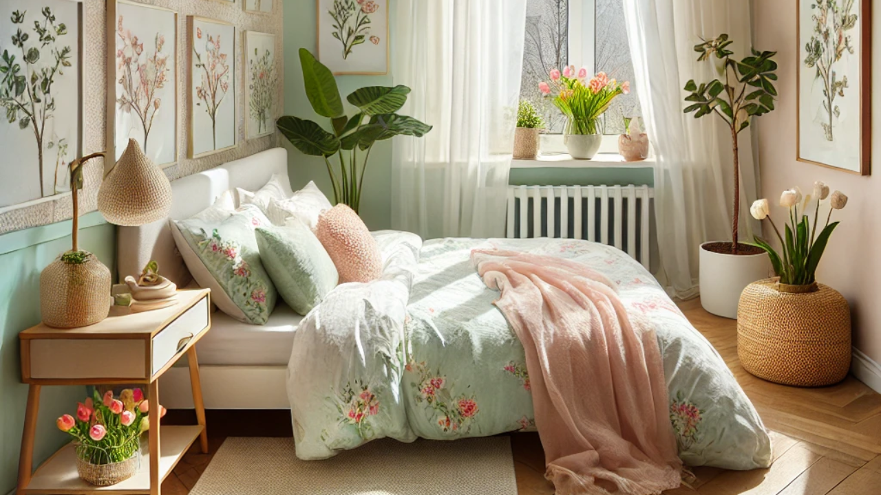 Spring-Inspired Decor Ideas For Your Samll Bedroom