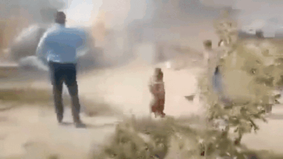 UP Girl Runs To Save Books as Hut Near Her House Catches Fire, 'Bulldozer'  Seen At Site - VIDEO | Times Now