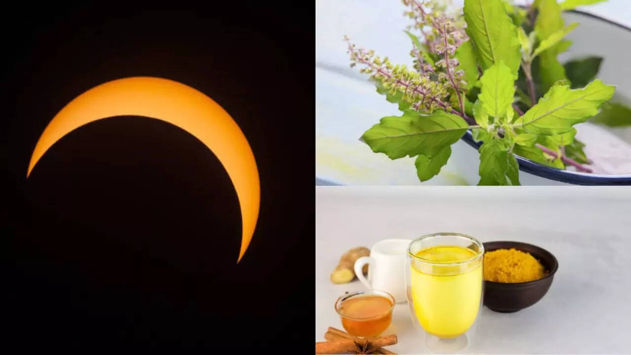 Solar eclipse 2025: According to Ayurveda, foods to eat or escape during eclipse to prevent harmful UV rays. Solar eclipse 2025: According to Ayurveda, foods to eat or escape during eclipse to prevent harmful UV rays.