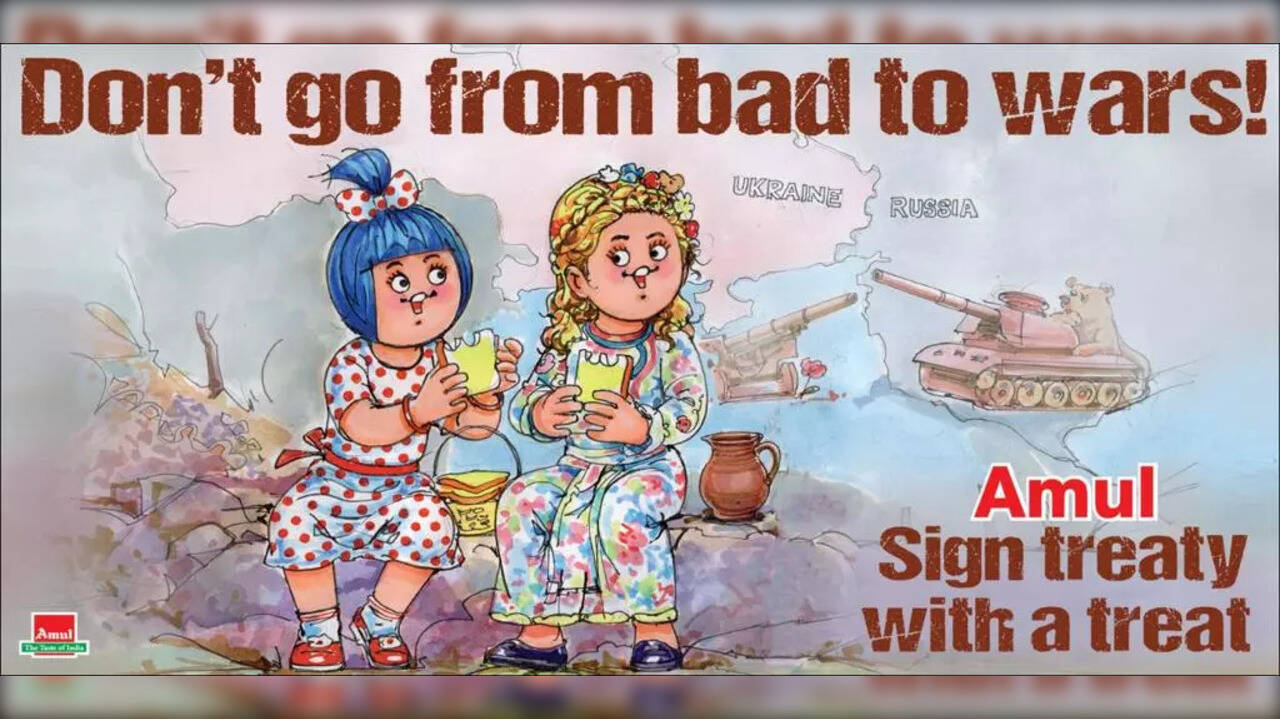 Amul topical on Russia-Ukraine crisis