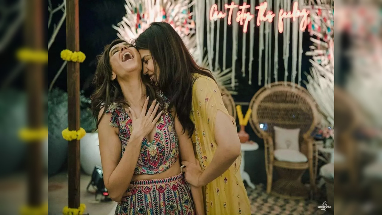 Rhea Chakraborty and Shibani Dandekar