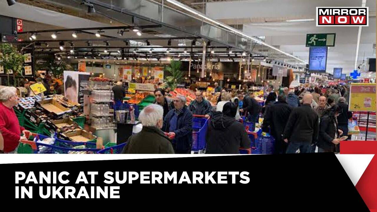 Ukraine Russia War | People Seen Panic-buying At Supermarket In Ukraine