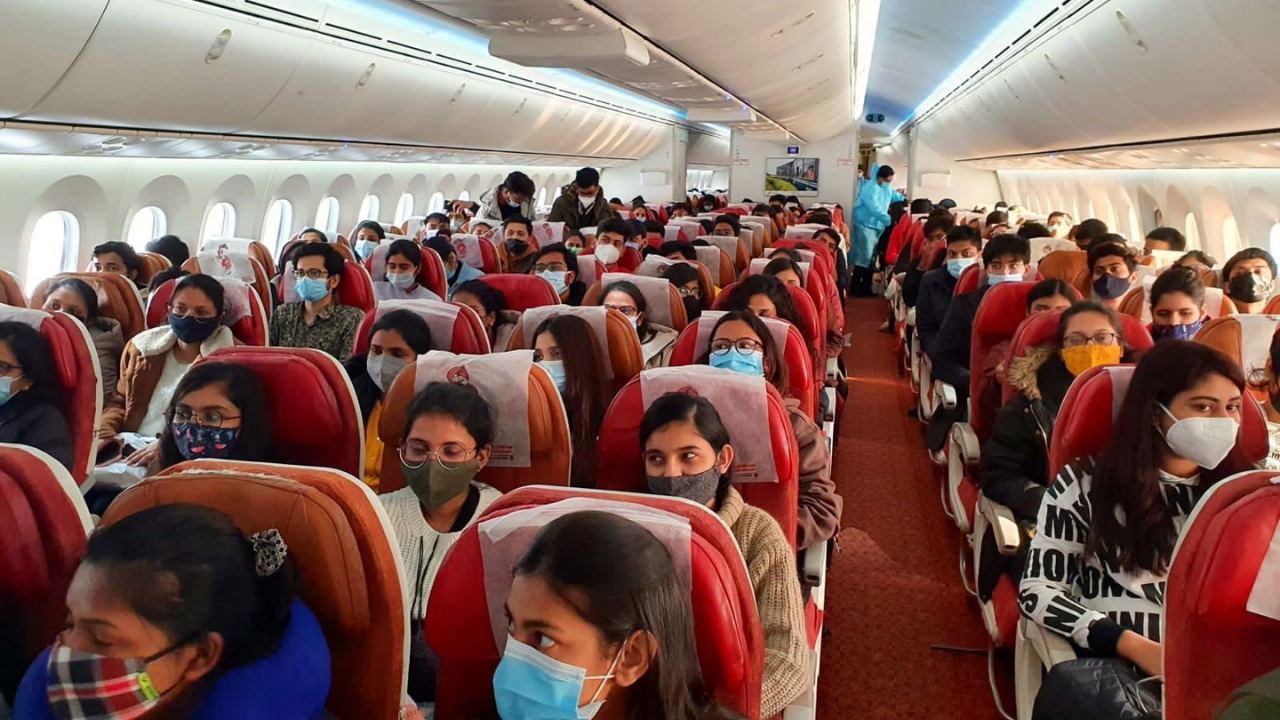 indian students on flight