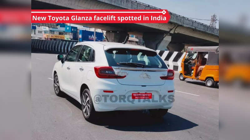2022 Toyota Glanza facelift spotted