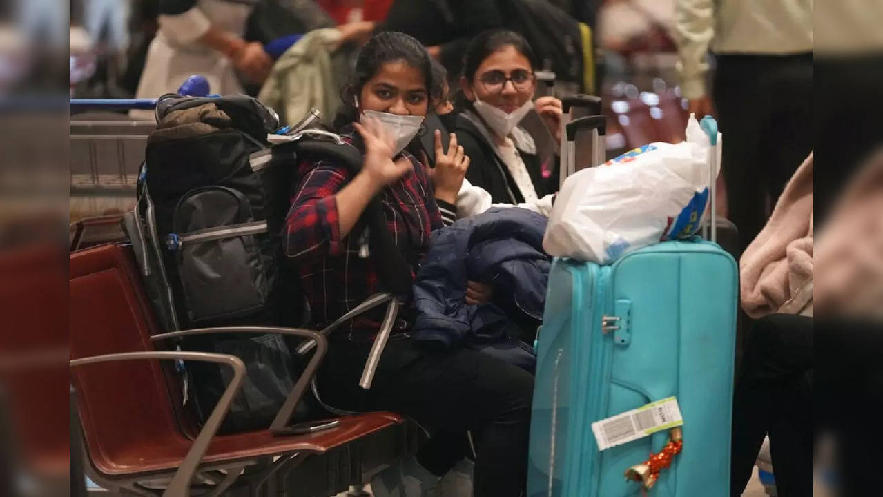 Indian evacuees from Ukraine