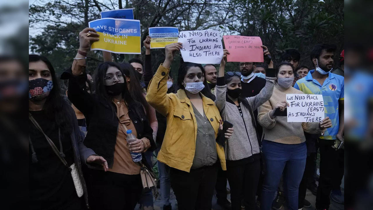 Indian students in Ukraine