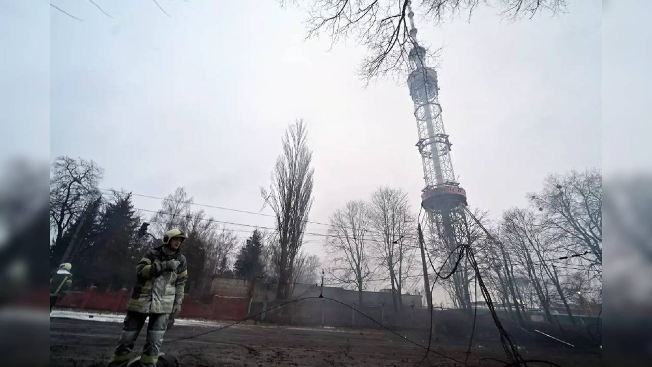 Five killed in Russian strike on Kyiv TV tower