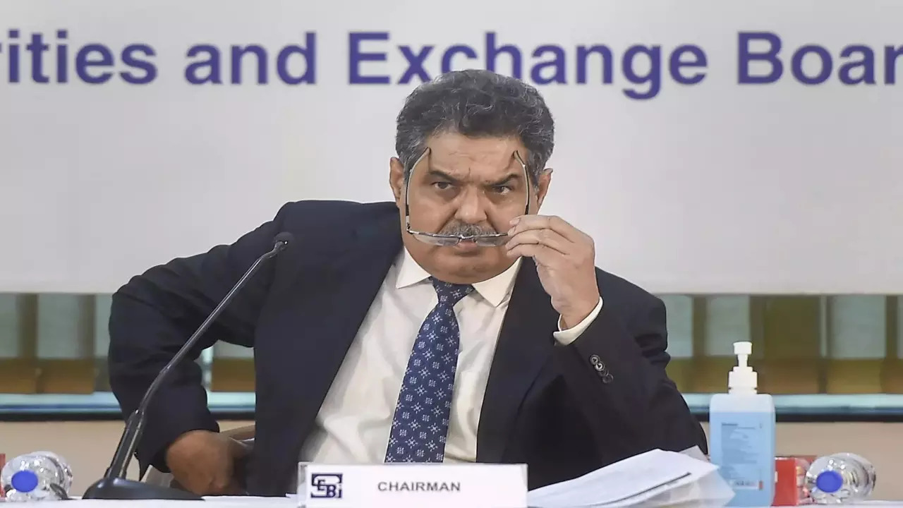 Mumbai_ Securities & Exchange Board of India (SEBI) Chairman Ajay Tyagi during a...