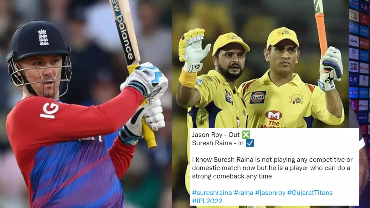 Netizens want Gujarat Titans to sign former CSK superstar Suresh Raina for IPL 2022 after Jason Roy's exit