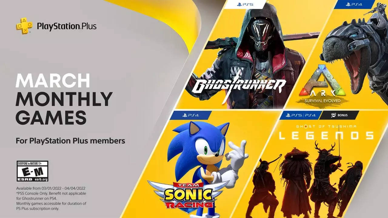 Ghostrunner PlayStation Plus free game titles for March 2022 for PS4