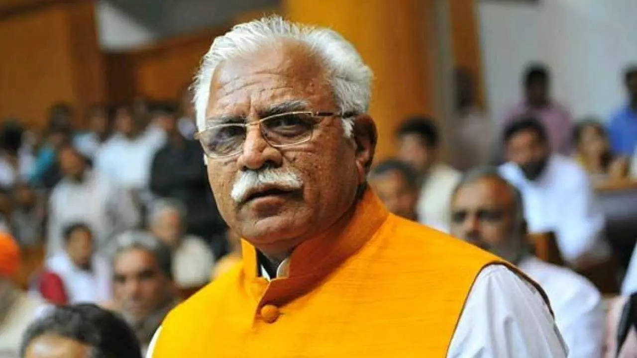 Haryana CM Manohar Lal Khattar