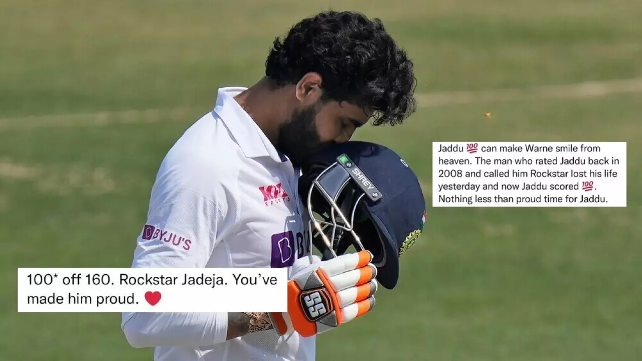 Ravindra Jadeja Shane Warne twitter reaction