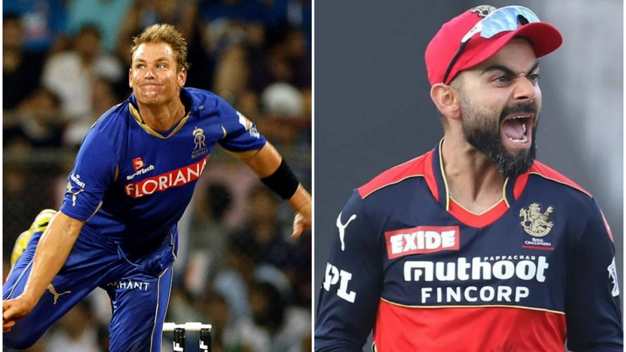 Shane Warne Virat Kohli RR RCB -AP IANS