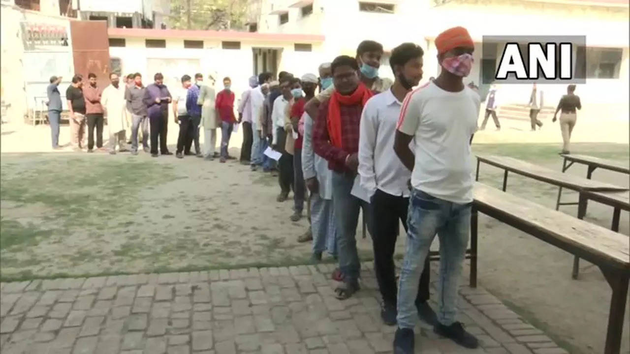 UP Election 2022 Phase 7 voting Over 56 voter turnout recorded in 54 assembly seats