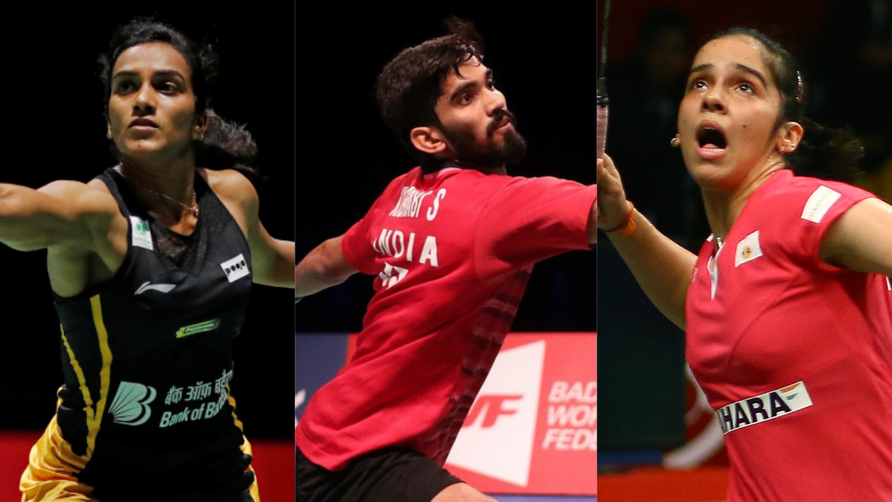 PV Sindhu, Saina Nehwal, Kidambi Srikanth