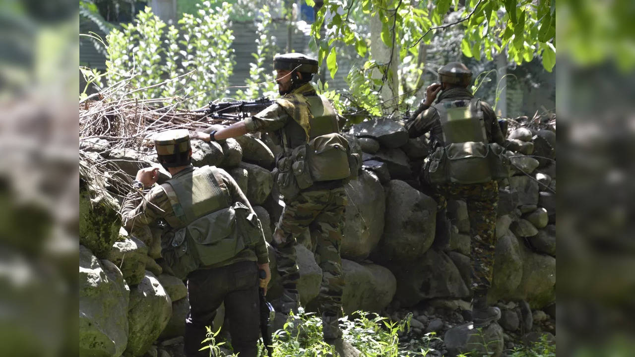 Security forces in Kashmir