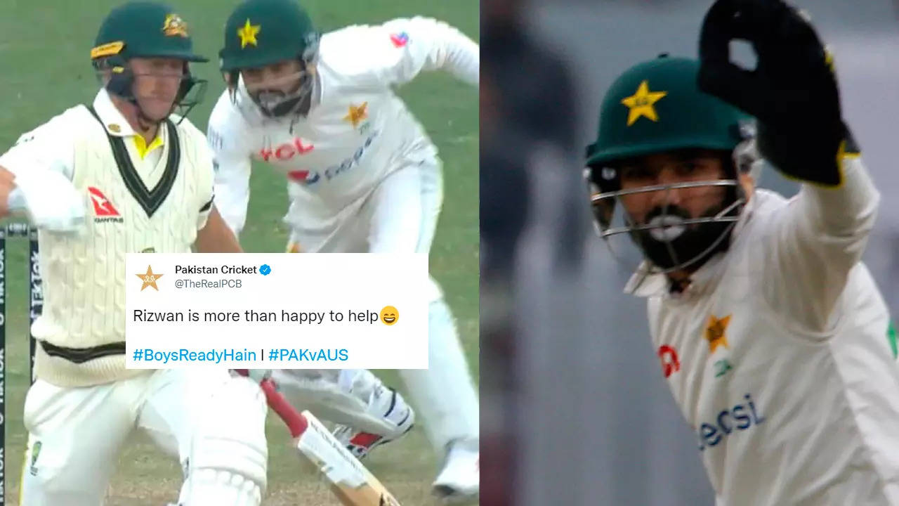 Rizwan provides assistance to Labuschagne after Australian batter gets hit in 1st Test