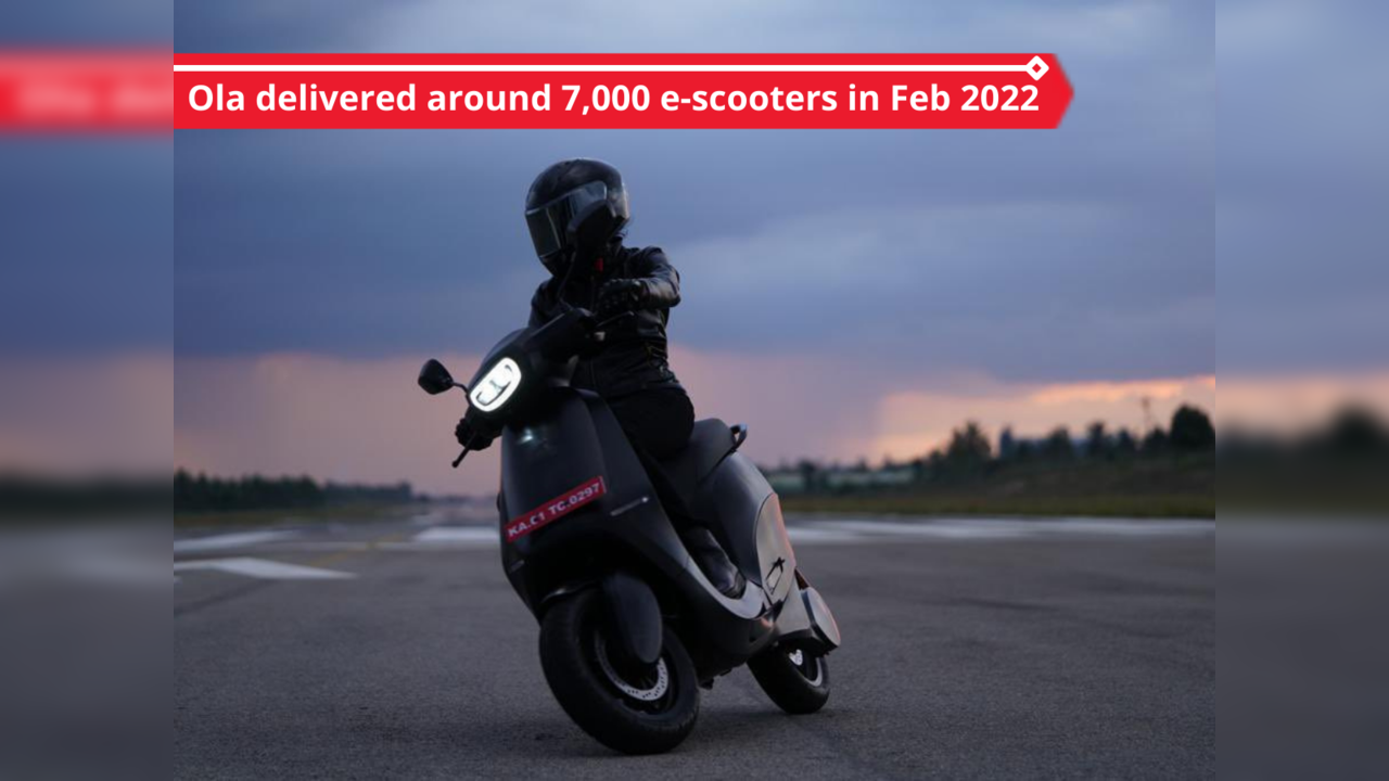 Ola delivered around 7,000 scooters in Feb 2022