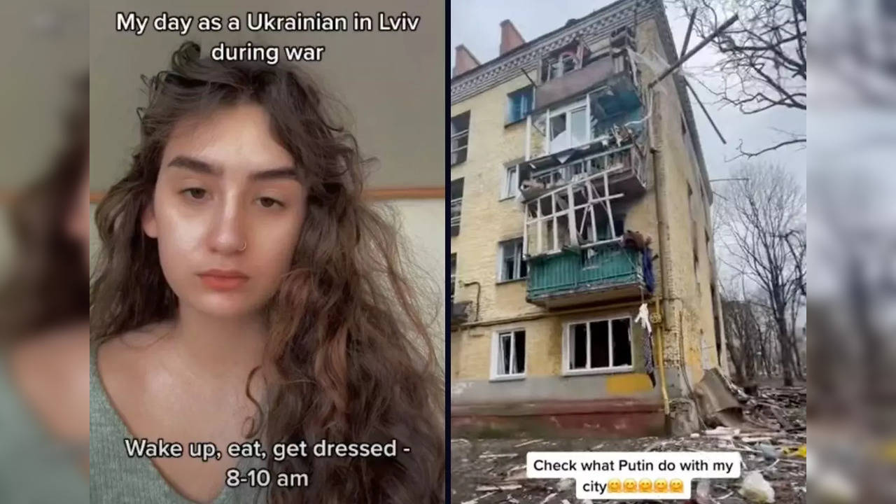 On the left: A day as a Ukrainian in Lviv; on the right: A typical day in a bomb shelter.​ | Image: Youtube