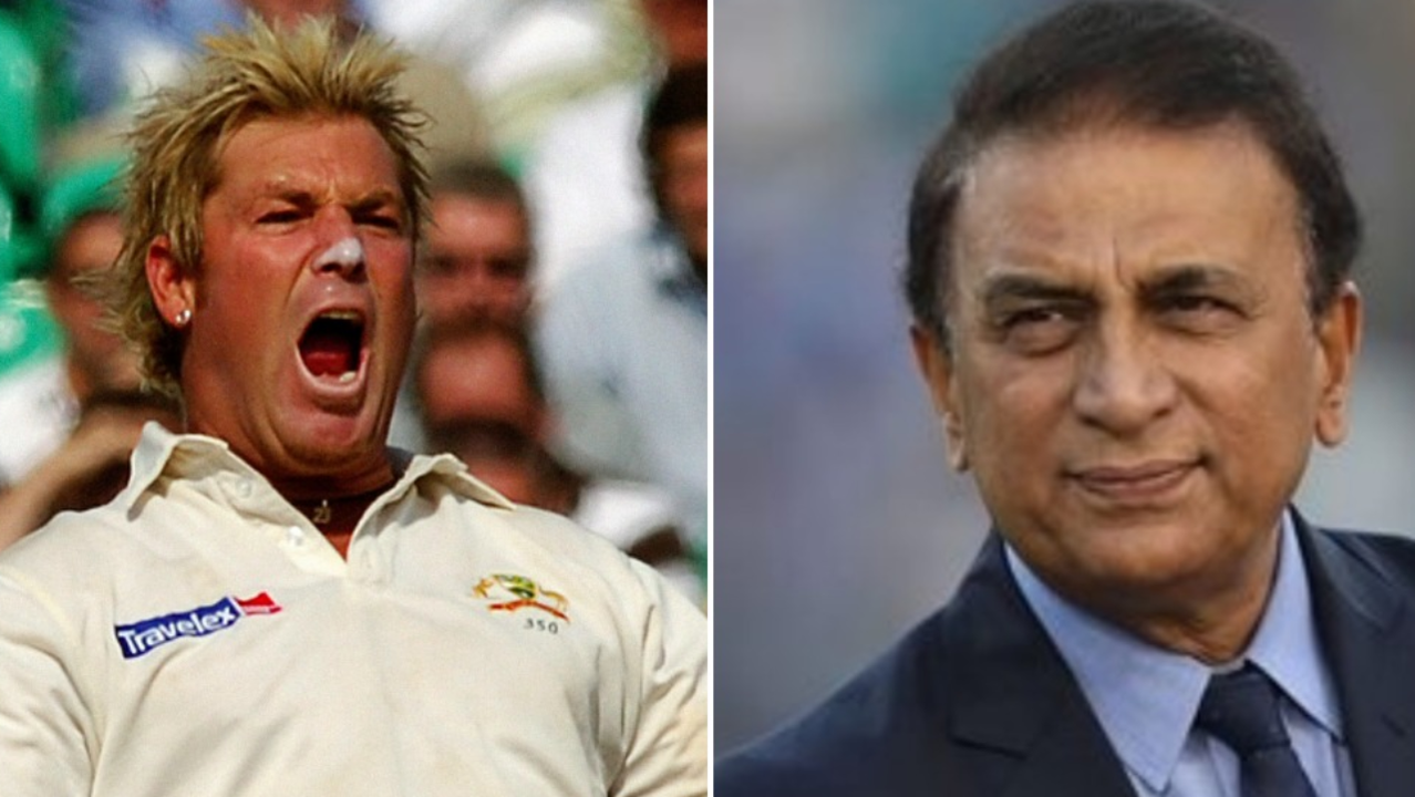 Shane Warne Sunil Gavaskar AP IANS