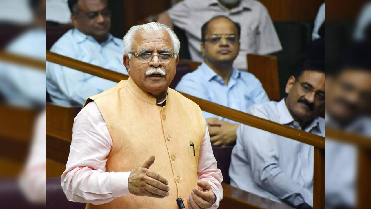 Haryana CM Manohar Lal Khattar