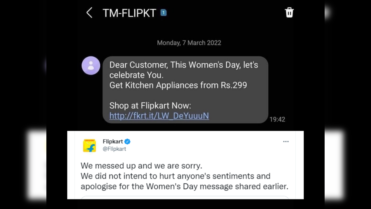 Flipkart Women's Day post